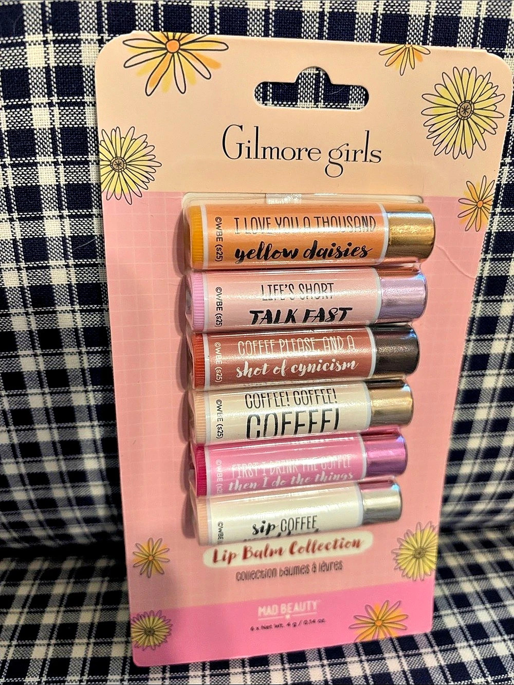 Mad Beauty Gilmore Girls Lip Balm Collection 7-Piece Lip Balm Collection NWT